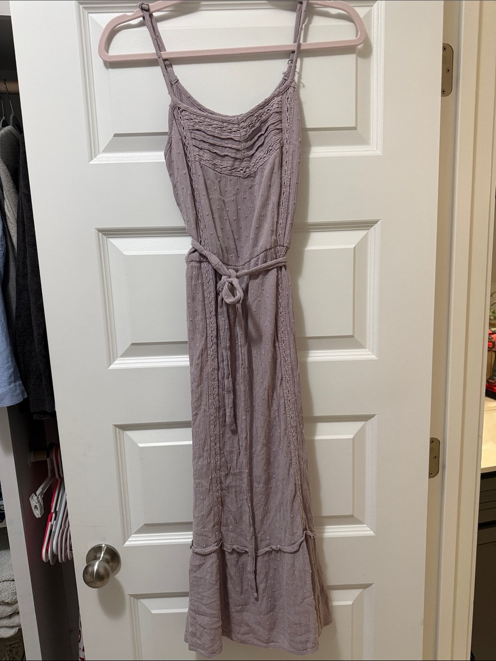 Knox Rose Dusty Mauve Spaghetti-Strap midi Dress